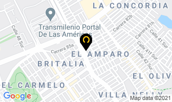 Mapa de Tapiceria en Bogotá D.C