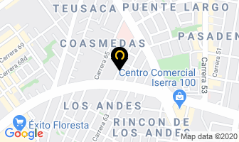 Mapa de Tapiz 100 en Bogotá D.C
