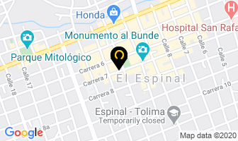 Mapa de “ Tarentinos Pizza ” en Espinal