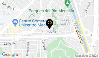 Mapa de Tarjetas Angelique en Medellín