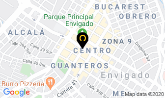 Mapa de Tarjetas De Invitación Caramelo en Envigado
