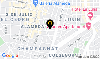 Mapa de Tarjetas Exclusivas Muñoz & Cia Ltda. en Cali