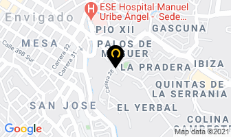 Mapa de Tarjetería Esperanza en Medellín