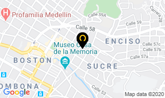 Mapa de Tatuajes Tabares en Medellín