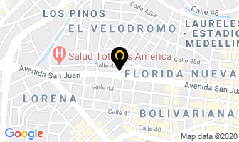 Mapa de Tca Tecnicerva Básculas en Medellín