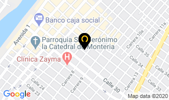 Mapa de Te-ca-fot en Montería