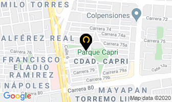 Mapa de Te Mereces Un Descanso en Cali