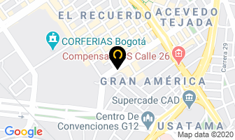 Mapa de Te Orientamos Hoteles en Bogotá D.C