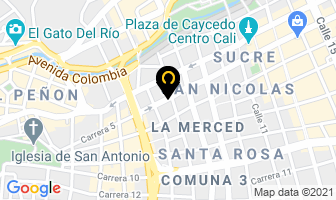 Mapa de Teatro Municipal en Cali