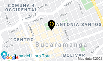 Mapa de Teatro Santander en Bucaramanga