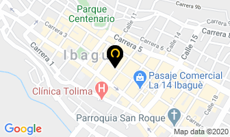 Mapa de Teatro Tolima en Ibagué