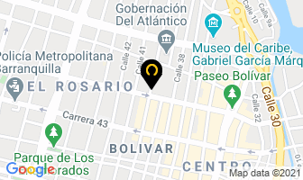 Mapa de Tecni-lens Ltda. en Barranquilla