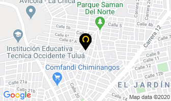 Mapa de Tecni-máquinas en Tulua