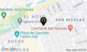 Mapa de Tecni-parlantes en Cali