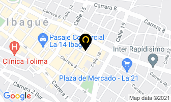 Mapa de Tecni sony en Ibagué