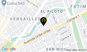 Mapa de Tecniautos Rosso en Cali