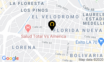 Mapa de Tecnibasculas Ltda en Medellín