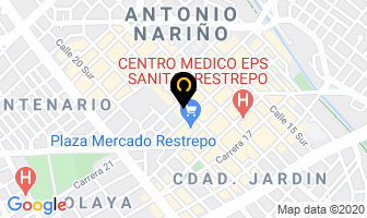 Mapa de Tècnicos Dentales Barragan en Bogotá D.C