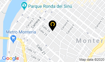 Mapa de Tecniequipos Odontológicos en Montería