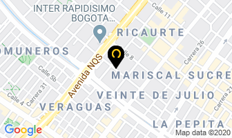 Mapa de Tecniformas Metalicas Ltda. en Bogotá D.C