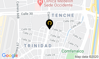 Mapa de Tecnihidráulica en Medellín