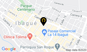 Mapa de Tecnilens en Ibagué