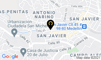 Mapa de Tecnimetálicas Sas en Medellín