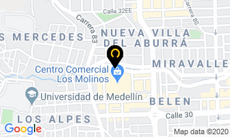 Mapa de Tecnimuebles en Medellín