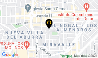Mapa de Tecnivirtuales en Medellín