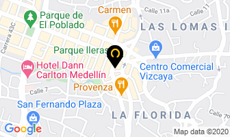 Mapa de Tecno Agua en Medellín