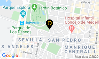Mapa de Tecno Eléctrico Automotríz en Medellín