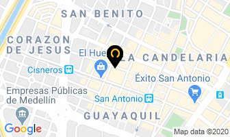 Mapa de Tecno Games en Medellín