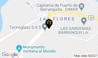 Mapa de Tecnoglass S.a. en Barranquilla