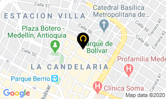 Mapa de Tecnohome en Medellín