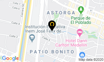 Mapa de Tecnomédica en Medellín