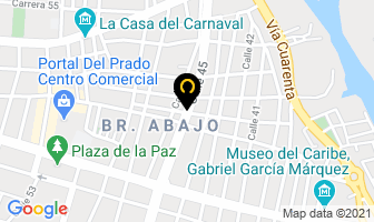 Mapa de Tecnotrtasmisiones en Barranquilla