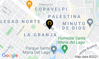 Mapa de Tejas De La 80 en Bogotá D.C