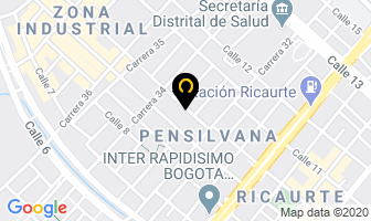 Mapa de Tejas Y Cubiertas Koyo S.a. en Bogotá D.C