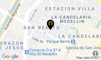 Mapa de Tejidos B.g. en Medellín