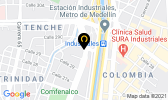 Mapa de Tejidos M & M Ltda. en Medellín