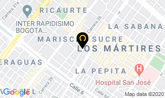 Mapa de Tejos De Colombia en Bogotá D.C