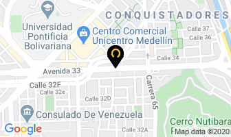 Mapa de Tekniguayas en Medellín