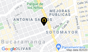 Mapa de Tele Entrega en Bucaramanga