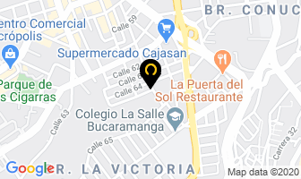 Mapa de Telecomunicaciones Cybertel Ltda en Bucaramanga