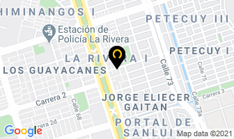 Mapa de Telecomunicaciones H Y L en Cali