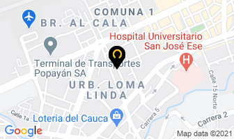 Mapa de Televisión Y Sonido en Popayán