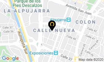 Mapa de Templamos J.j & M en Medellín