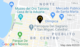 Mapa de T.e.o D´ Belleza en Santa Marta