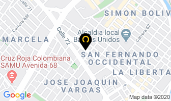 Mapa de Teralplas Ltda. en Bogotá D.C