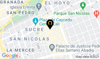 Mapa de Teranet Computadores Y Redes en Cali